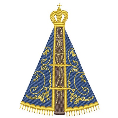 Matriz de matriz Matriz De Bordado Nossa Senhora Da Aparecida 10 Cm